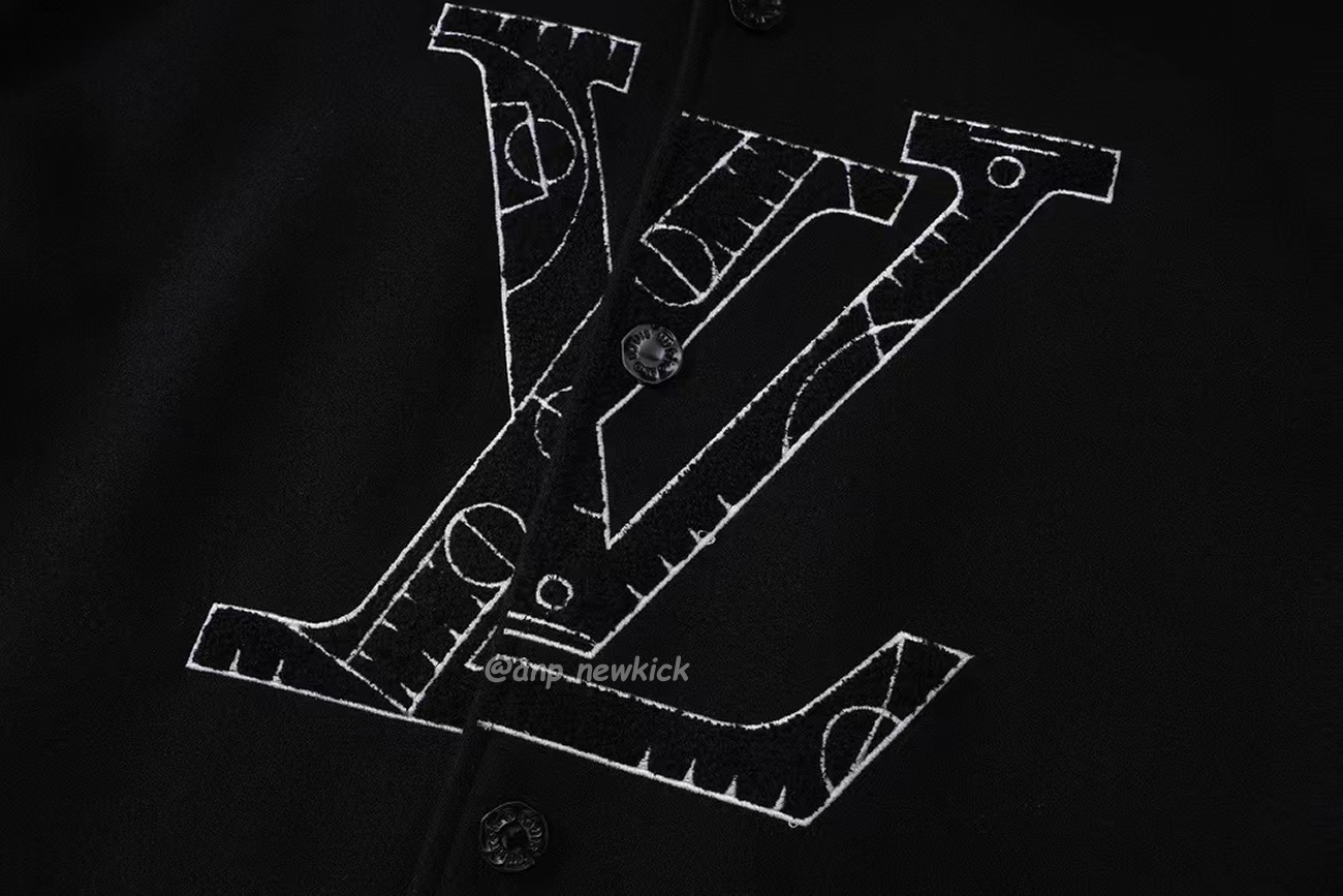 Louis Vuitton X Nba Leather Basketball Jacket Black (4) - newkick.app